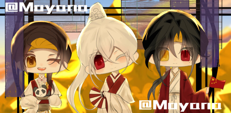 《黑塔利亚》王耀+《那兔》兔子+ch 瓷-拟人圈