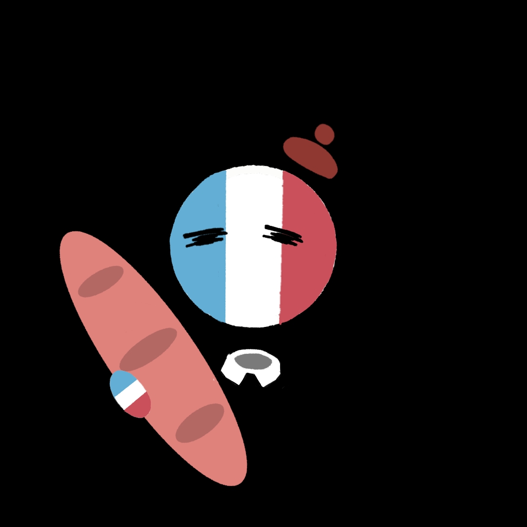 画了一个法兰西-拟人圈