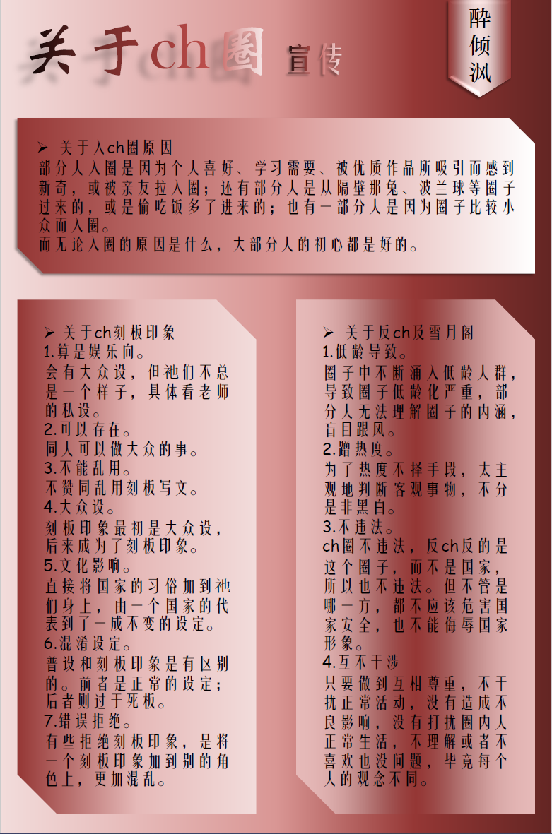 关于ch的宣传已经新鲜出炉啦~-拟人圈