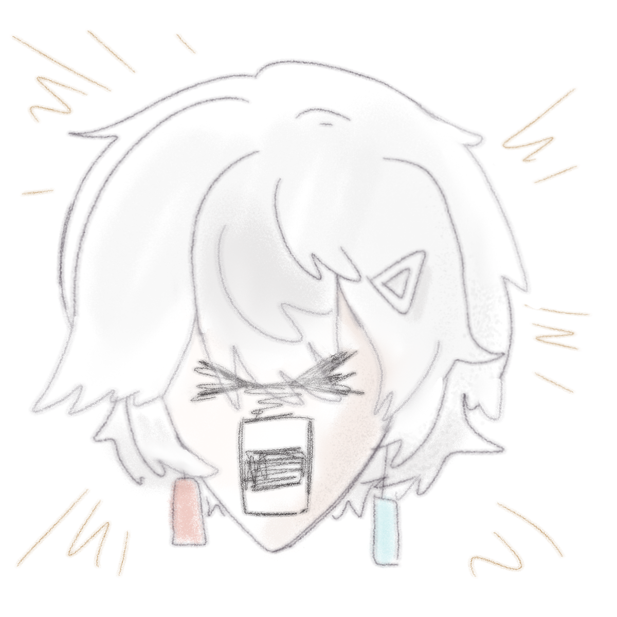 当我遇到不会画的东西我就这样：-拟人圈