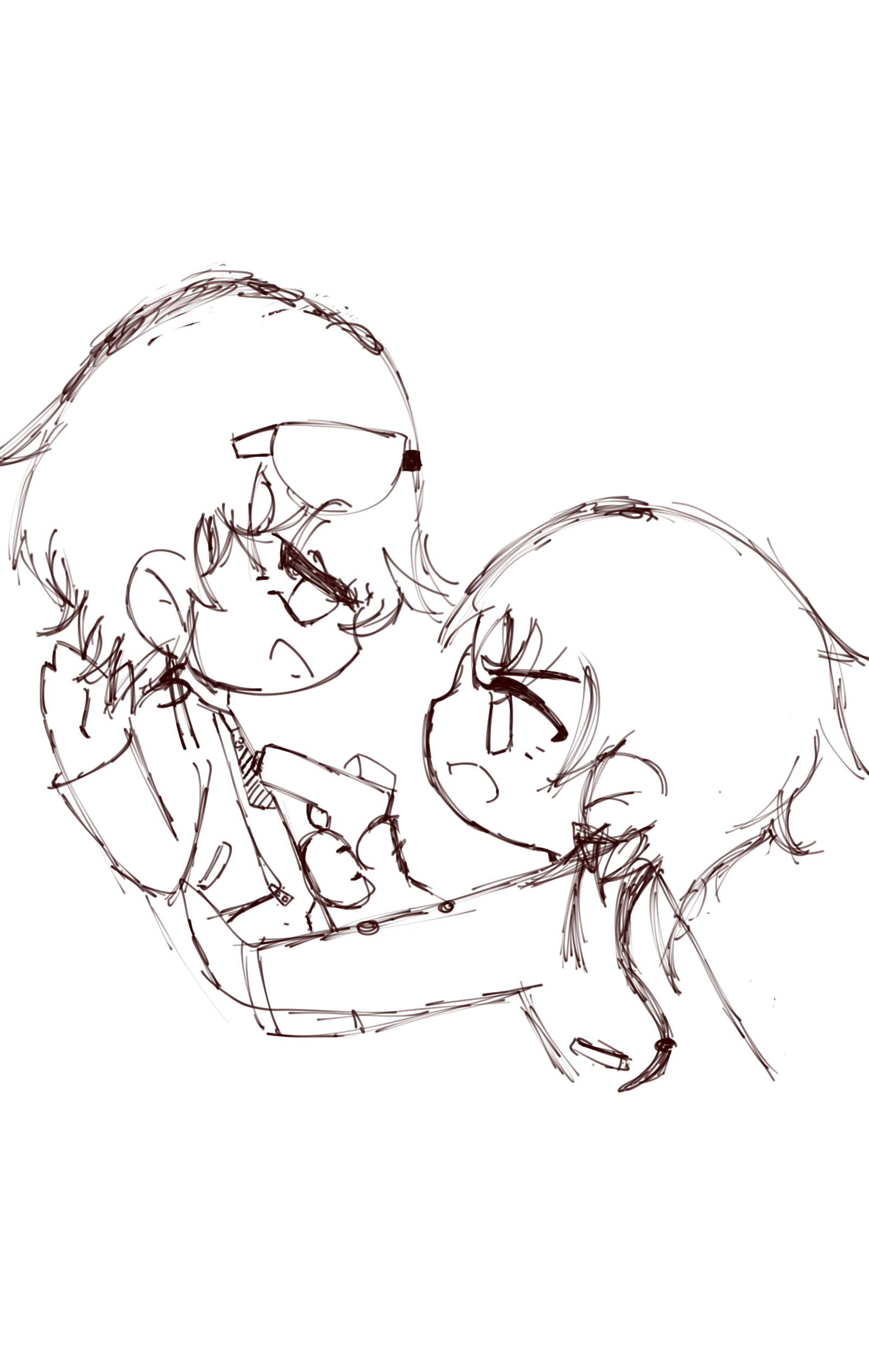 用模板画的，不会上色。。-拟人圈