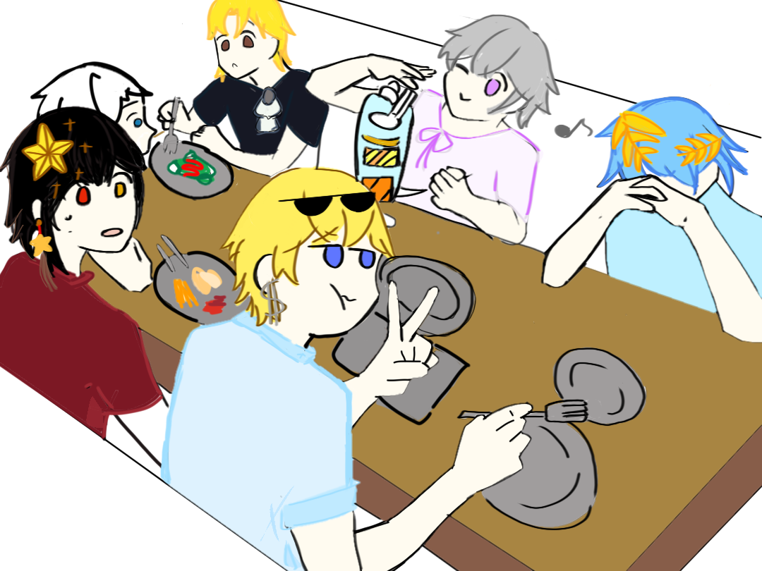 一家人就该好好吃饭“ψ(｀∇´)ψ-拟人圈