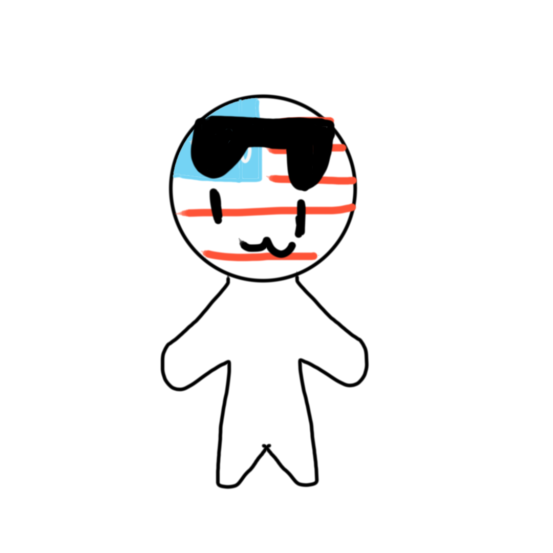 闲的没事干，画了一个美美（眼睛没对齐？）-拟人圈