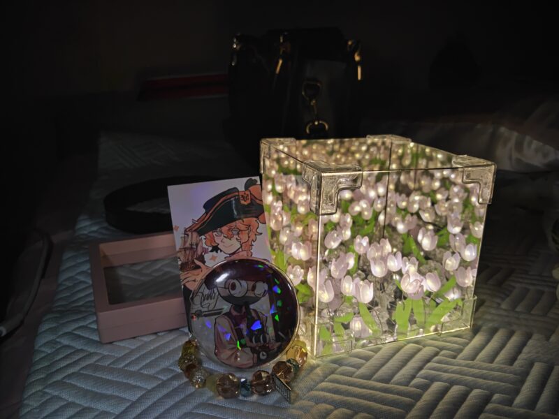 🌟🌷一个梦幻的晚安🌷🌟
                       是自己做的小夜灯，耗费9.9大洋和一双手-拟人圈