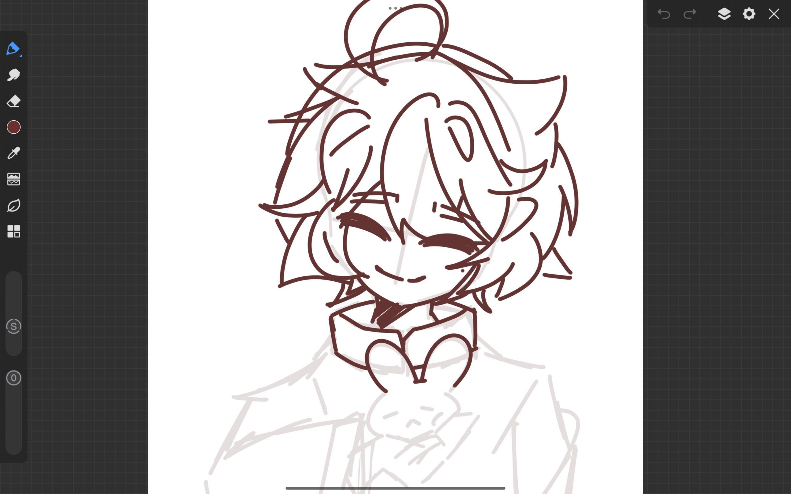 好像翻车了，但是不想改，硬着头皮画下去吧-拟人圈