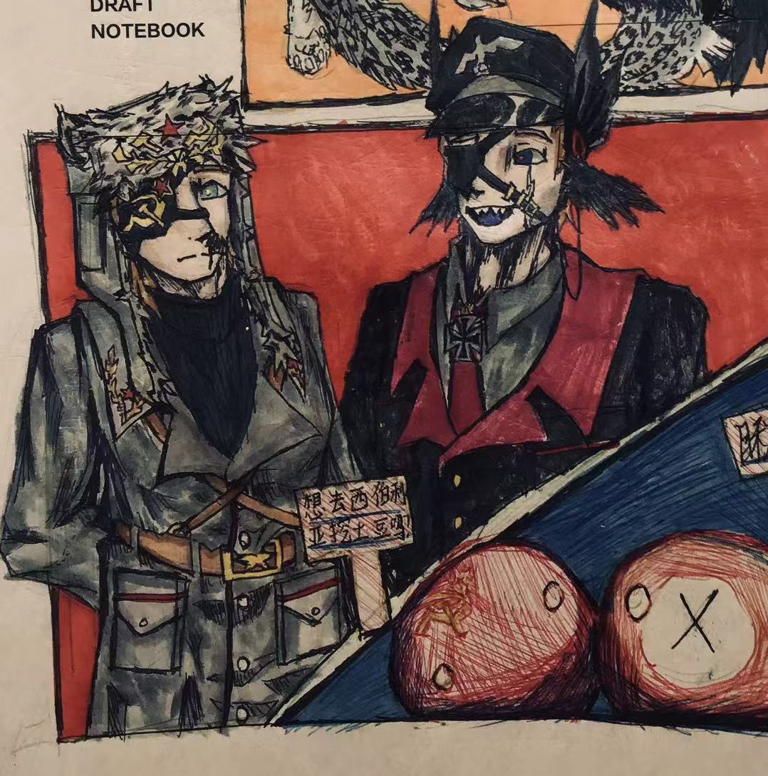 发一发很久之前的七夕德苏库存-拟人圈