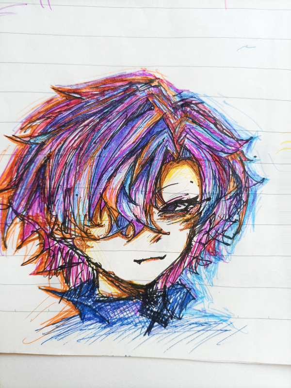 hh，彩虹头-拟人圈