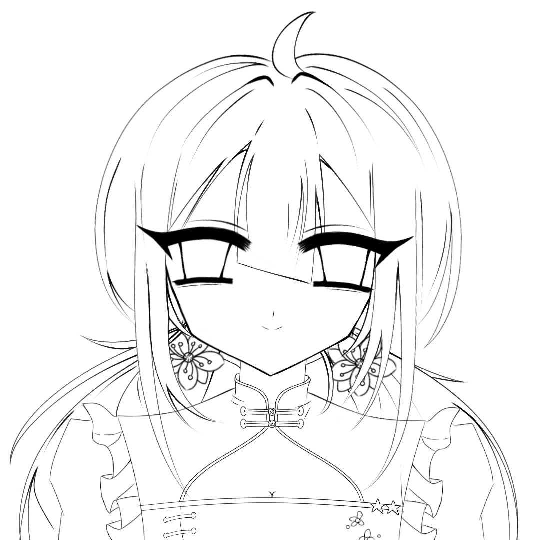 瓷女体，线稿-拟人圈