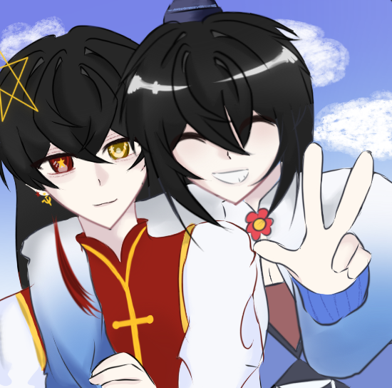 我发我的两个黑毛推
(os右边的不是ch的补药骂我😭)-拟人圈