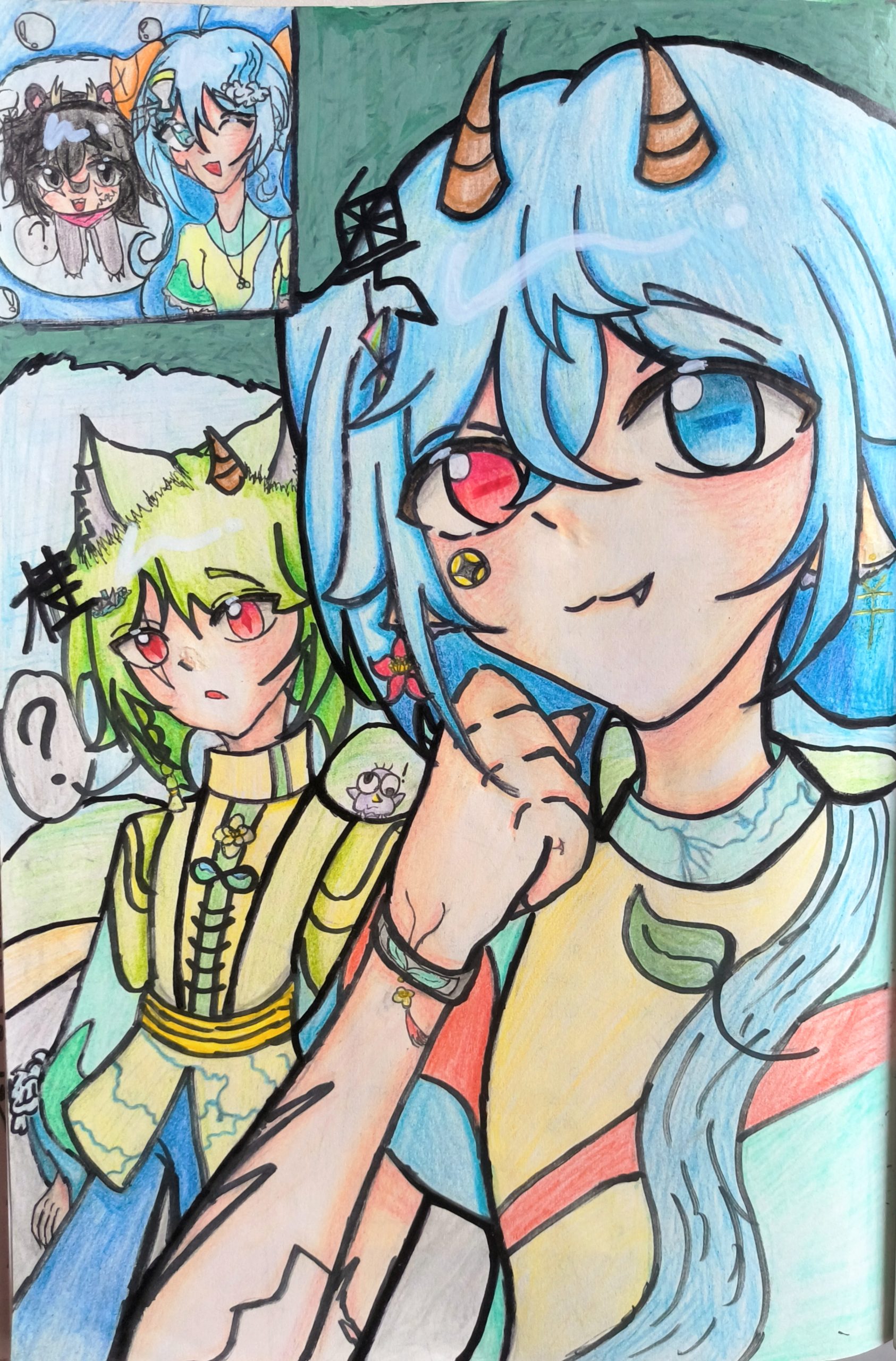 “看镜头——！”（桂粤、黑琼cp向注意）-拟人圈