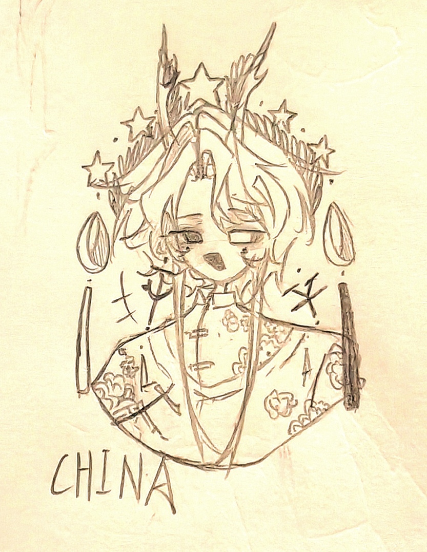 啥也不是的两分钟速摸手绘图-拟人圈