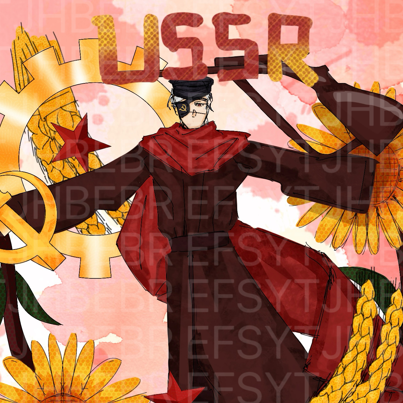 如果幸福是一个圆——苏维埃
（我在努力的打水印-拟人圈