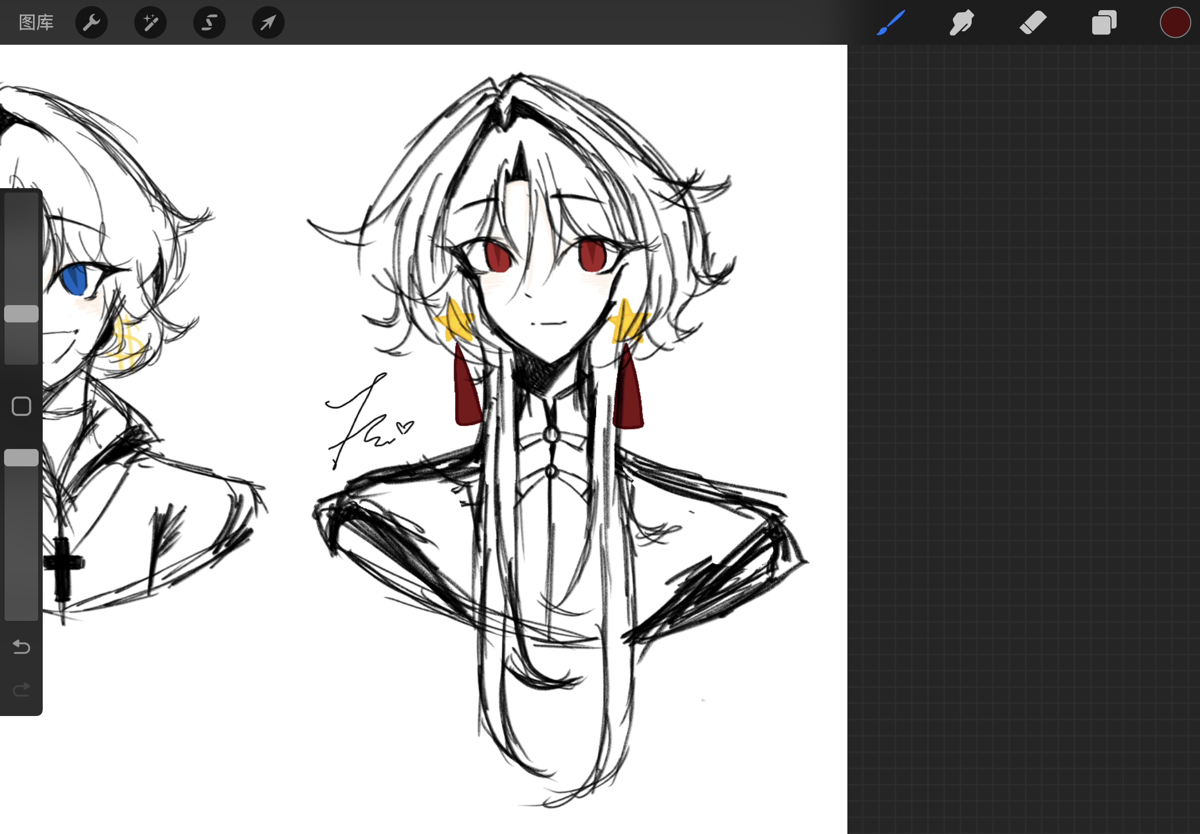 好了爹爹被我画出来了！-拟人圈