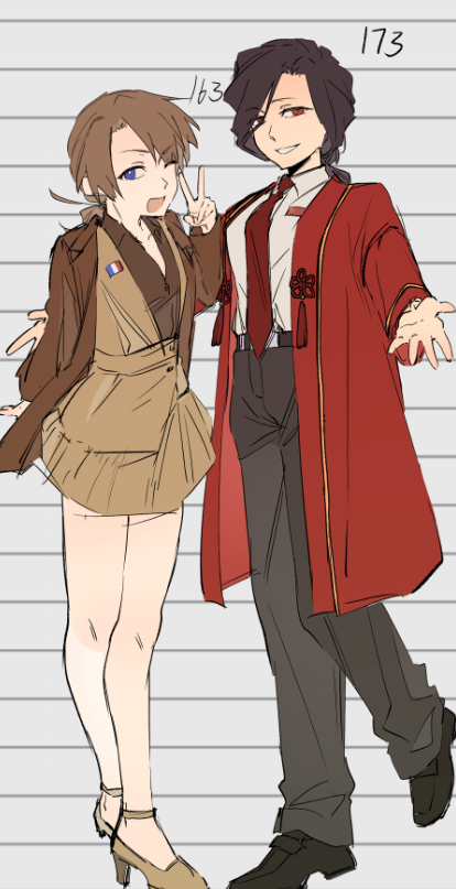 姐妹抱一下。……（？
不是cp。只是莫名其妙拼了立绘-拟人圈