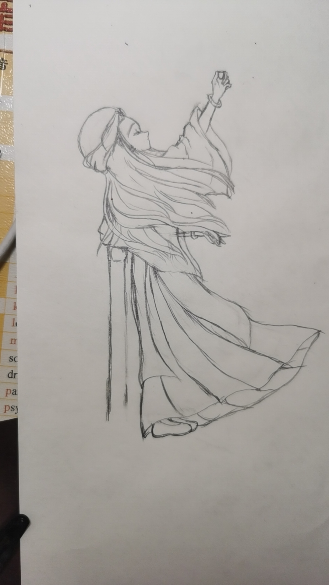 一张铅笔稿，我的画技就这样，轻喷。-拟人圈