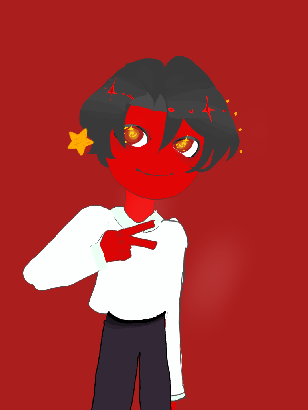 手绘和指绘差异好大໒꒰ྀིᜊ꒦ິ^꒦ິᜊ ꒱ྀིა-拟人圈