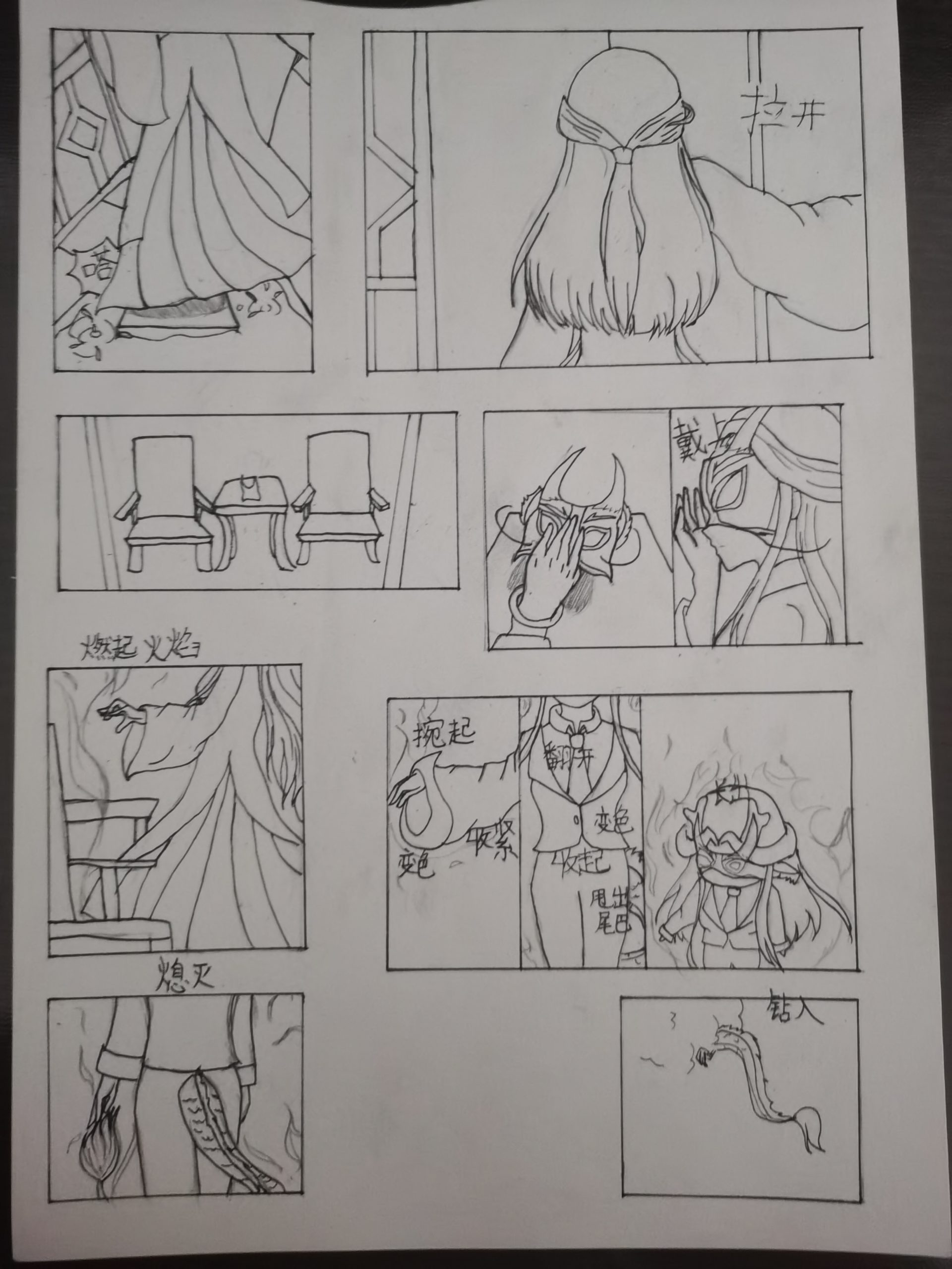 画完了，是一个换装过程-拟人圈