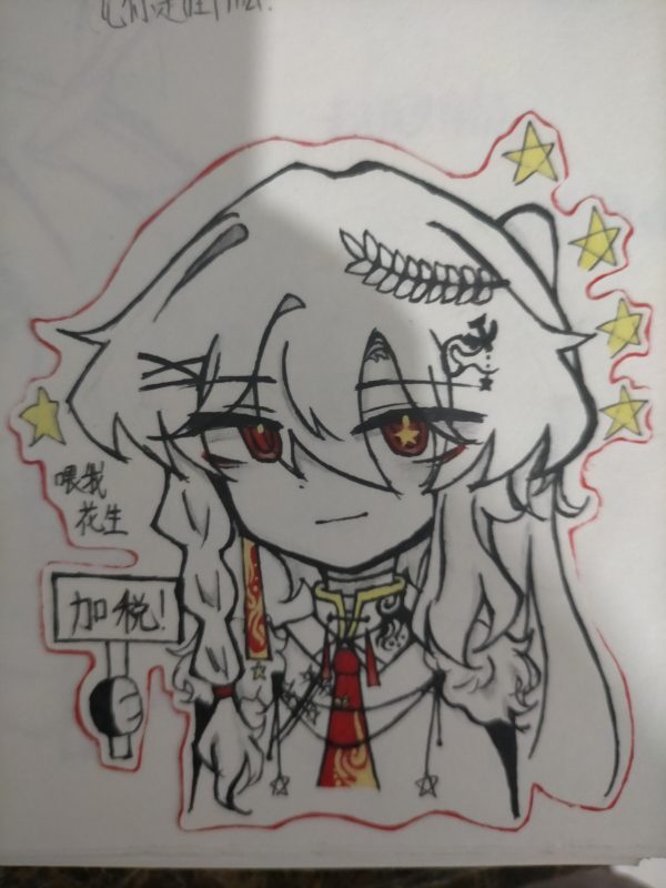 刚来这先发一个一年前画的私设。后面应该还会有改动-拟人圈