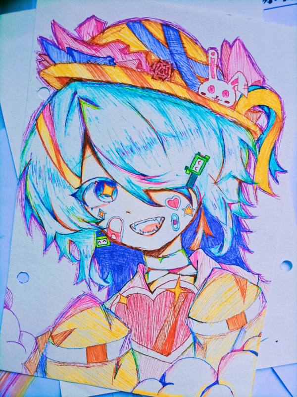 色彩摸鱼/存图/oc-拟人圈