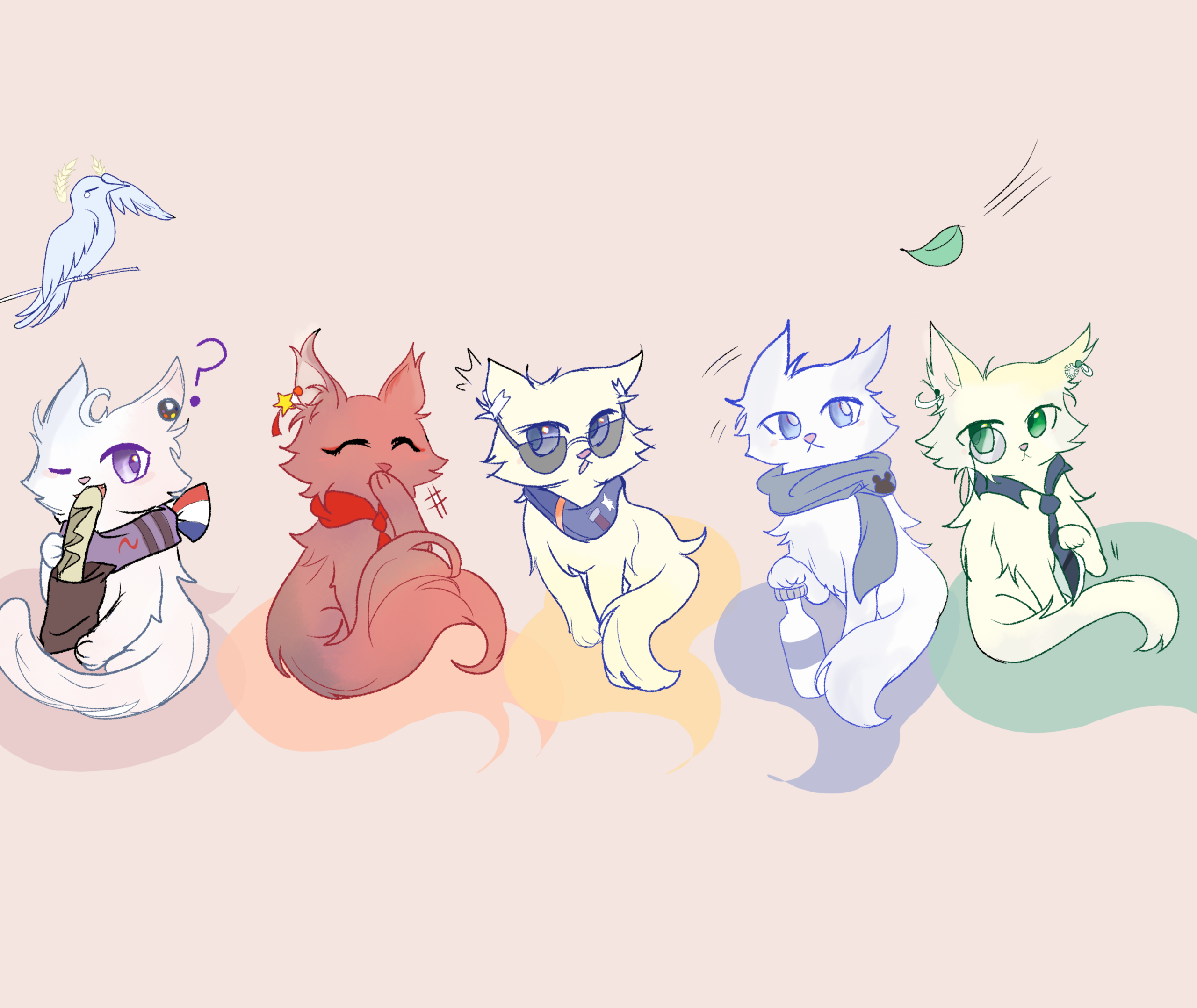 五只猫猫-拟人圈
