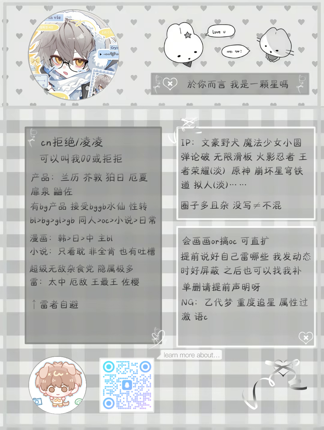 放送一张属性图-拟人圈